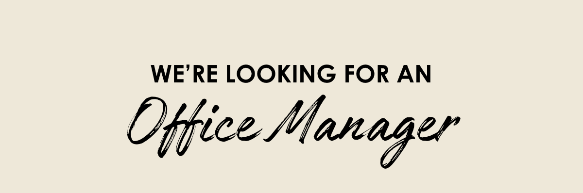 Job Opportunity Office Manager